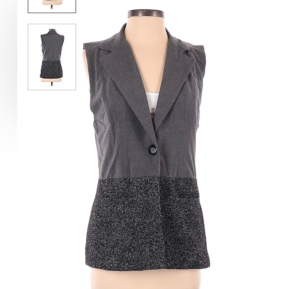 CABI GRAY OVER THE MOON WOMENS VEST STYLE #518 SIZE XLARGE